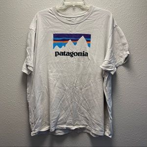 Patagonia T-shirt, rare logo on FRONT of T-shirt XXL